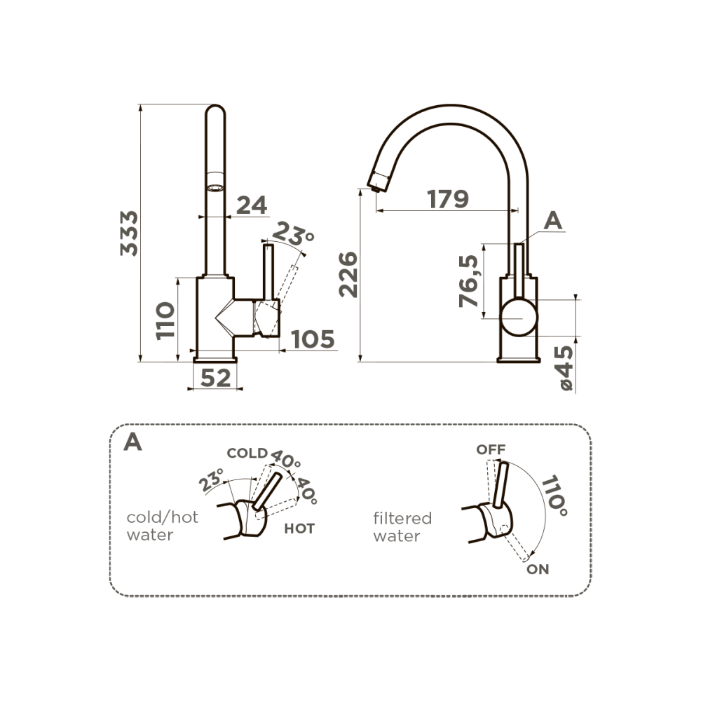 Смеситель Omoikiri Shinagawa 2 Plus-GB