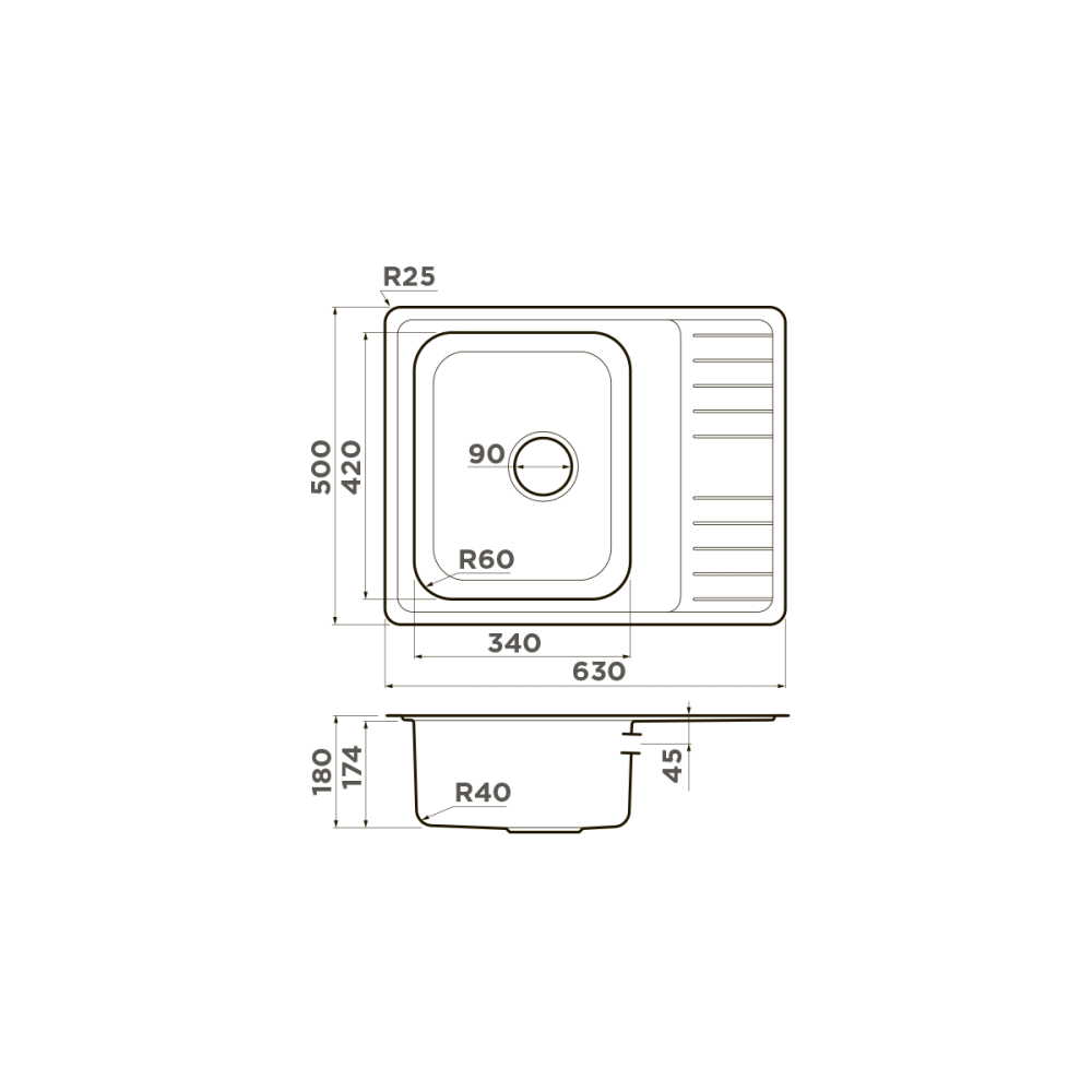 Мойка Omoikiri Sagami 63-IN