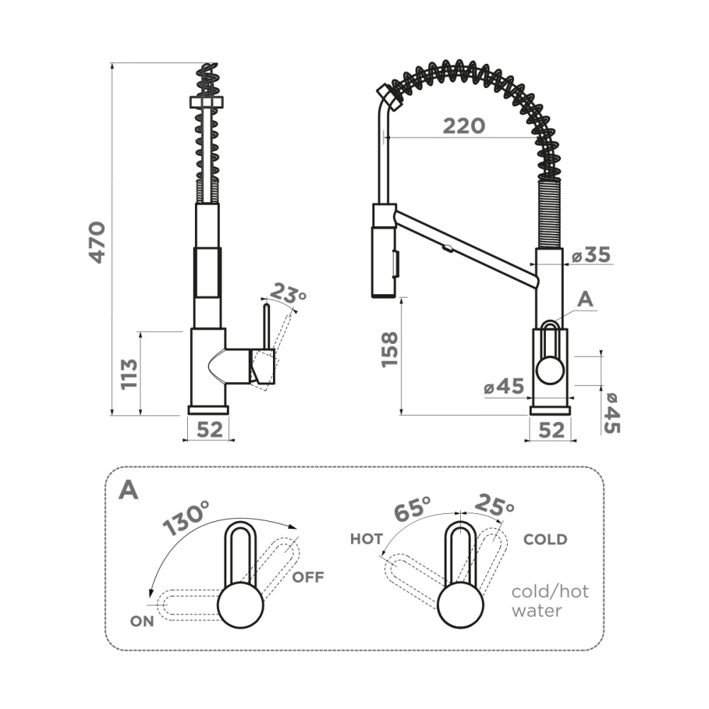 Смеситель Omoikiri Mikawa 2 Plus-BN