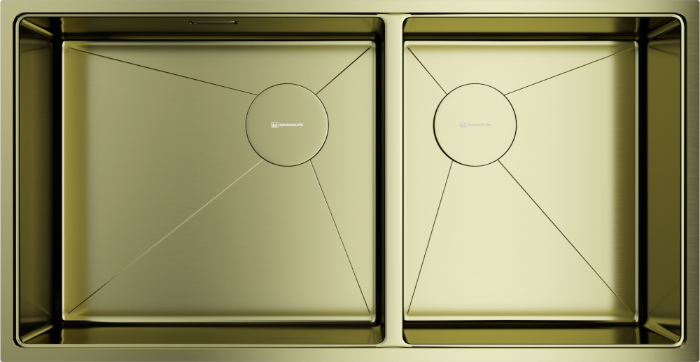 Мойка Omoikiri Taki 85-2-LB-U/IF Side-LG