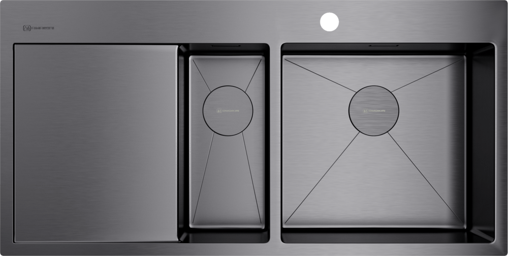 Мойка Omoikiri Akisame 100-2-R-GM