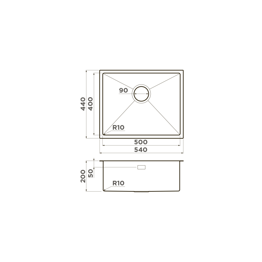 Мойка Omoikiri Taki 54-U/IF-GB