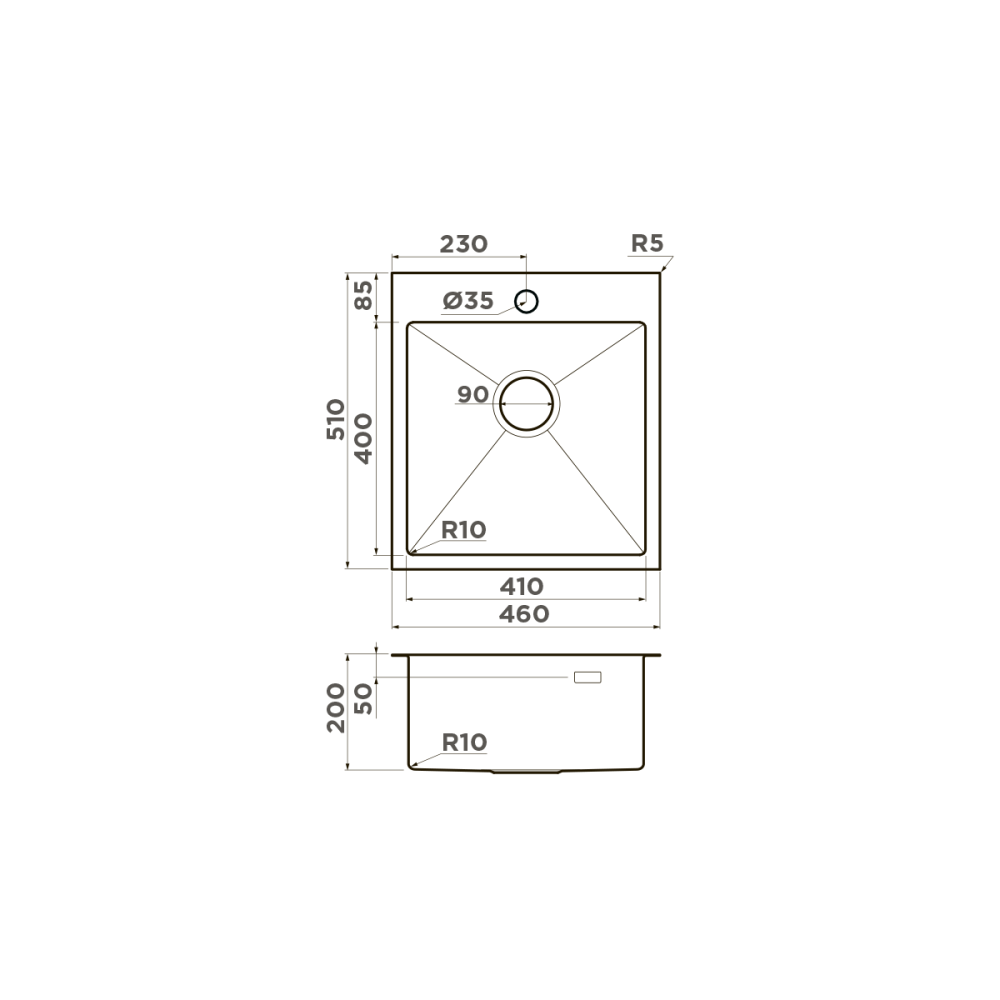 Мойка Omoikiri Akisame 46-GB