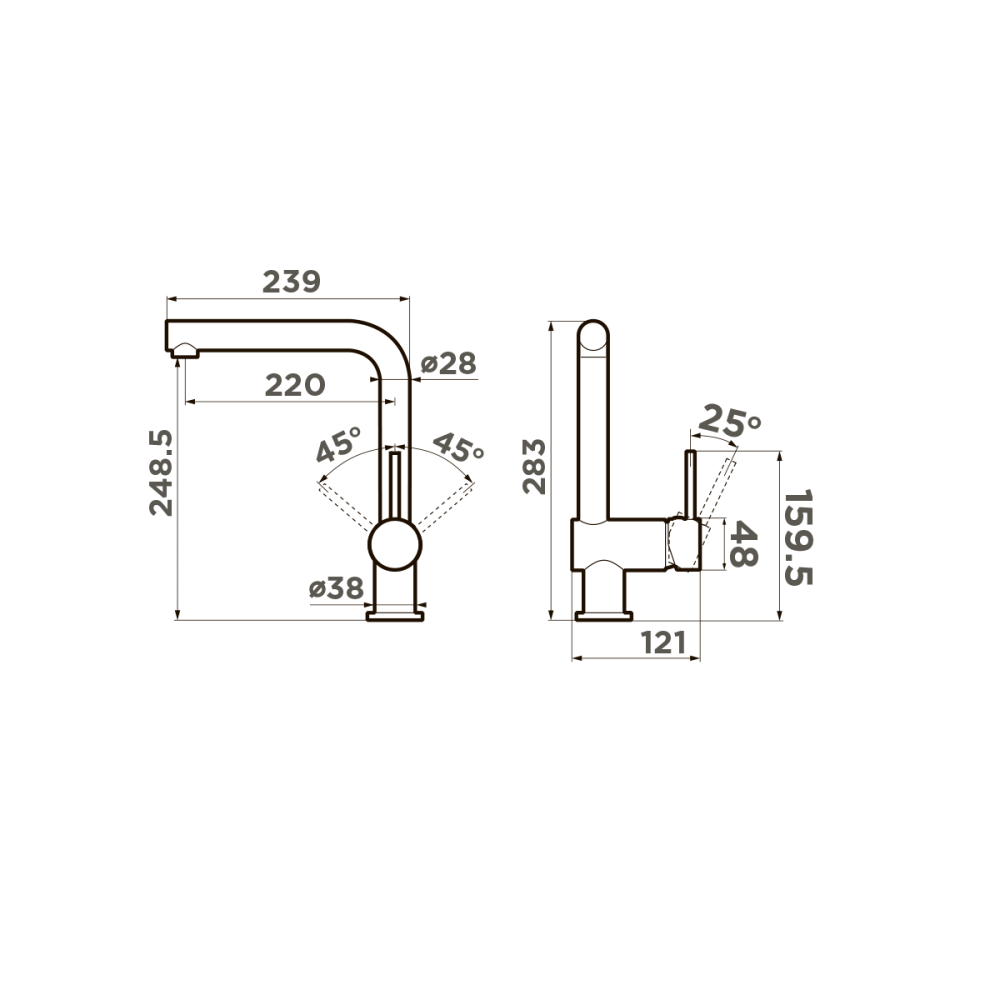 Смеситель Omoikiri Tanigawa-BN