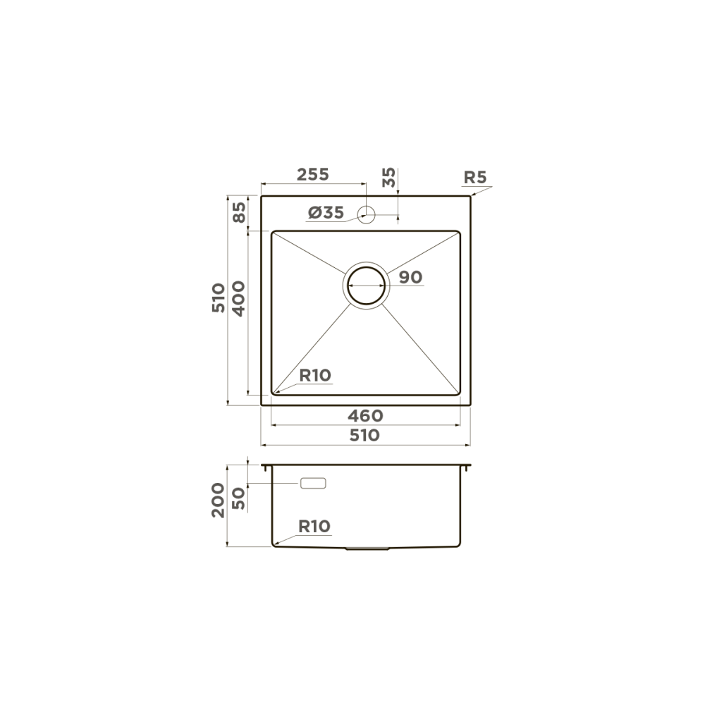 Мойка Omoikiri Akisame 51-GM