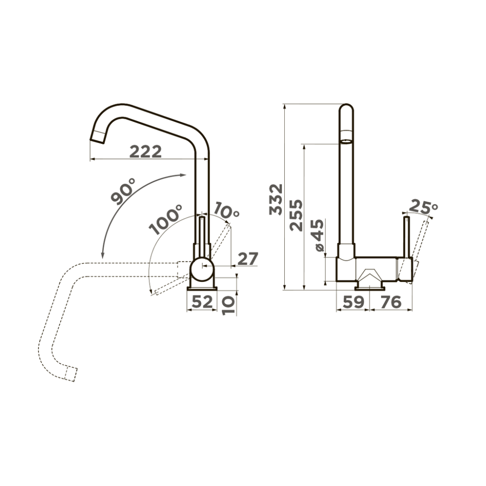 Смеситель Omoikiri Mori-C