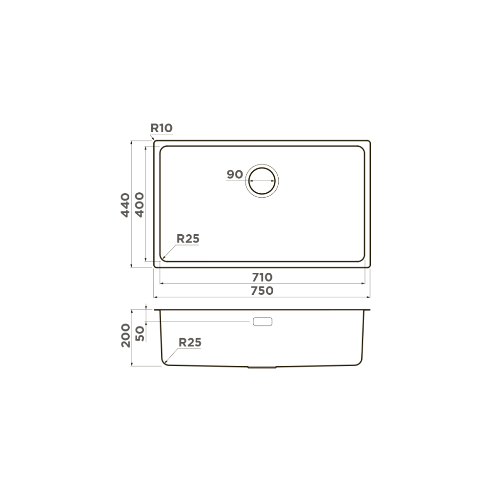 Мойка Omoikiri Tadzava 75-U/I-IN