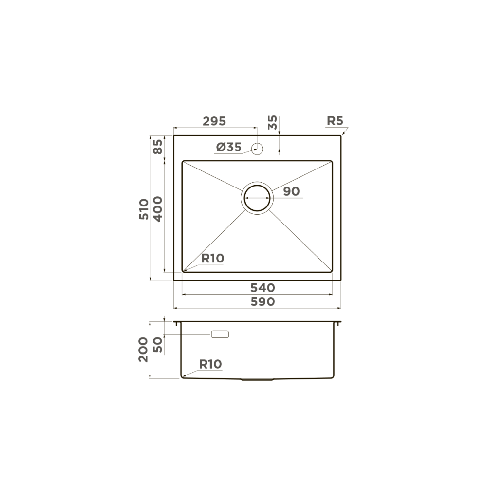 Мойка Omoikiri Akisame 59-GB