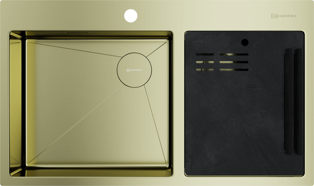 Мойка Omoikiri Akisame 86-2 Side-LG