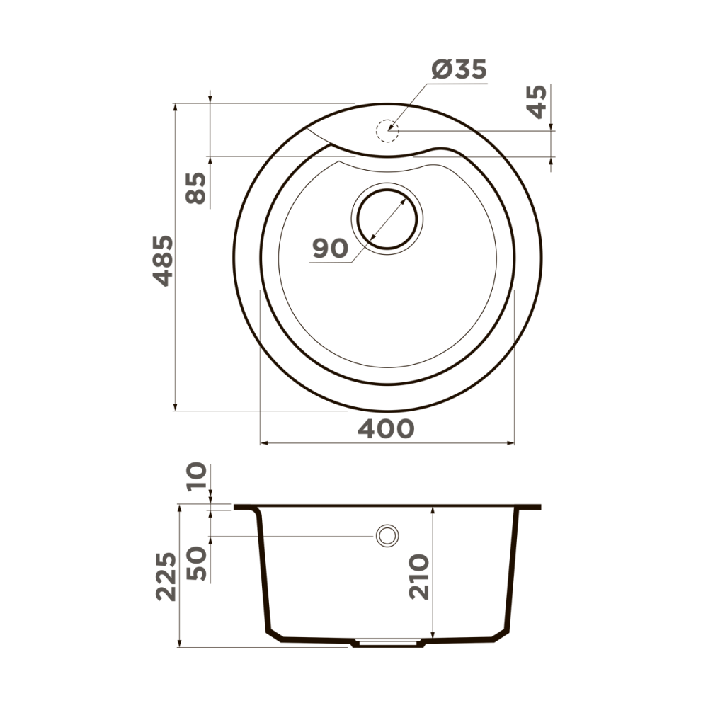Мойка Omoikiri Yasugata 48R-BE