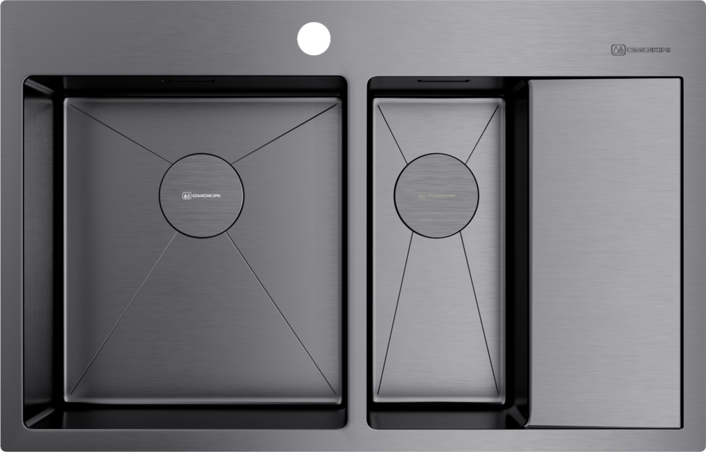 Мойка Omoikiri Akisame 78-2-L-GM