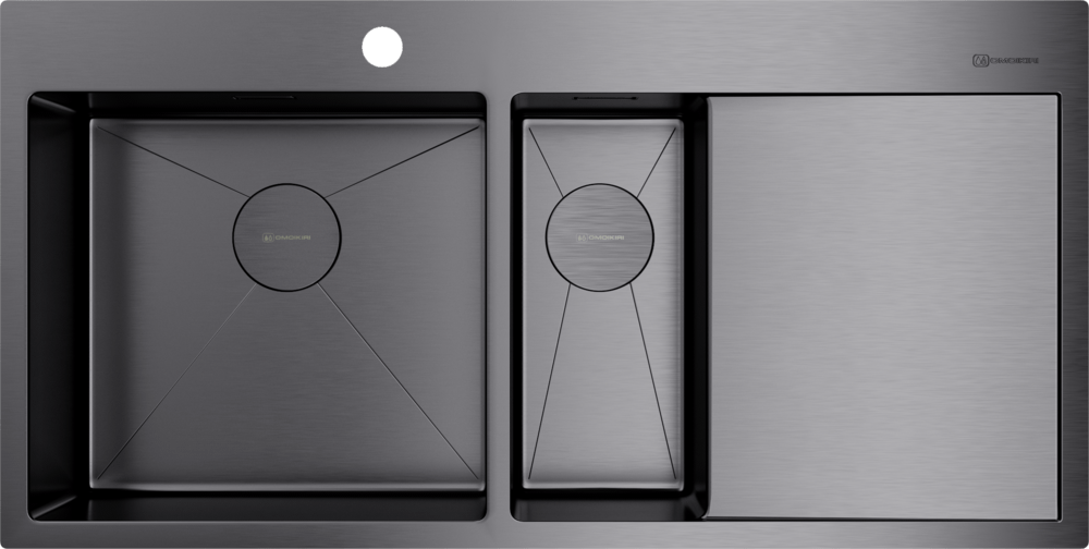 Мойка Omoikiri Akisame 100-2-L-GM