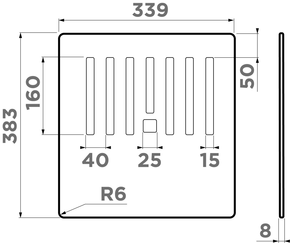 Разделочная доска CB-Kitagawa 86-LB-BL