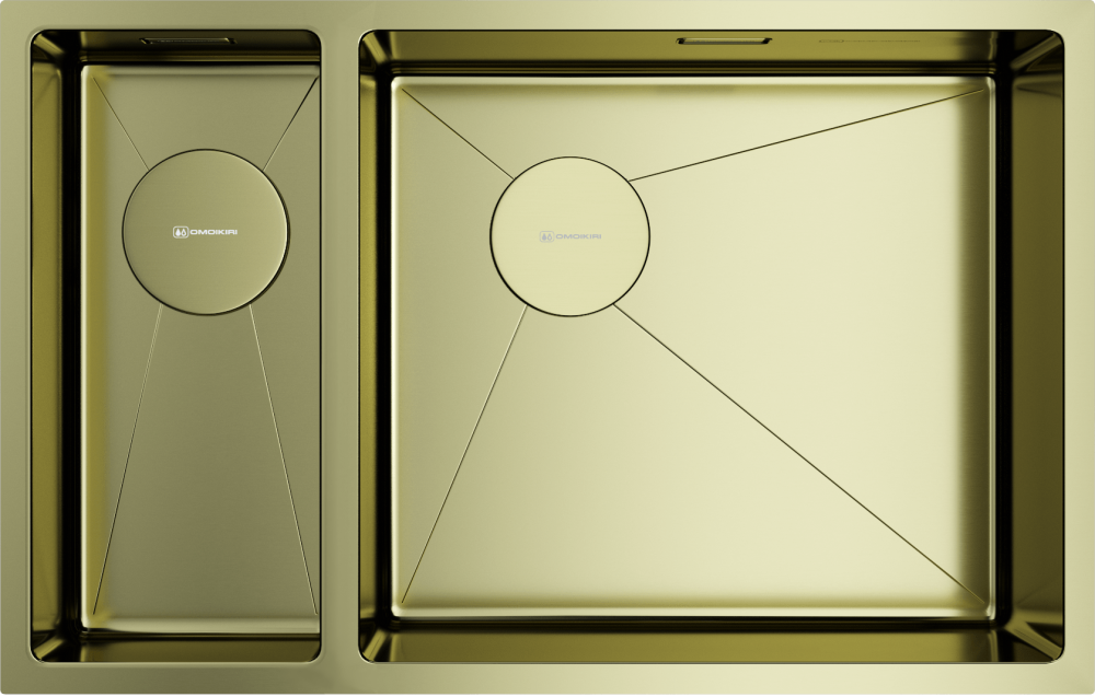 Мойка Omoikiri Taki 69-2-U/IF-R Side-LG