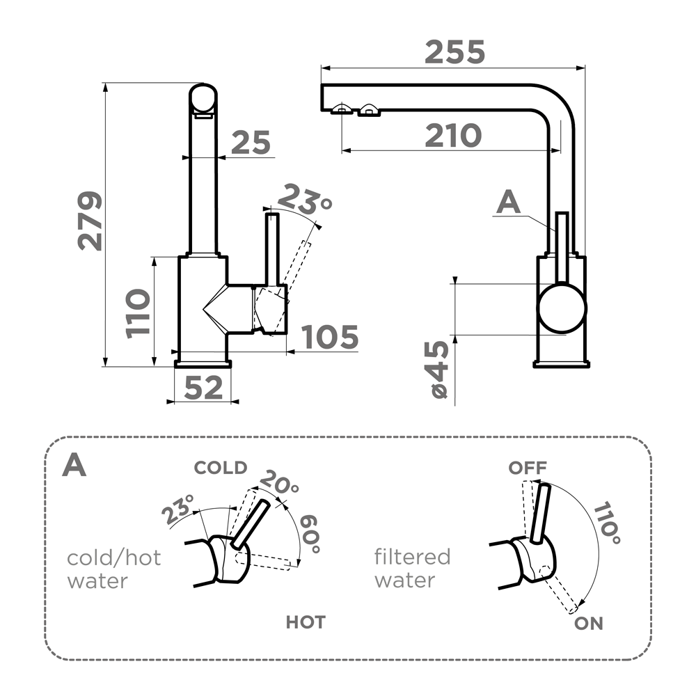 Смеситель Omoikiri Nakagawa 2 Plus-BL