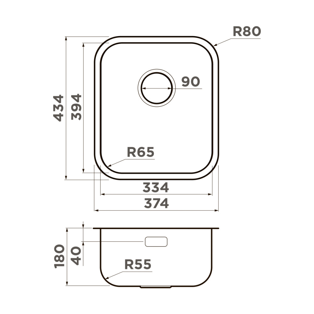 Мойка Omoikiri Omi 38-U/I-IN
