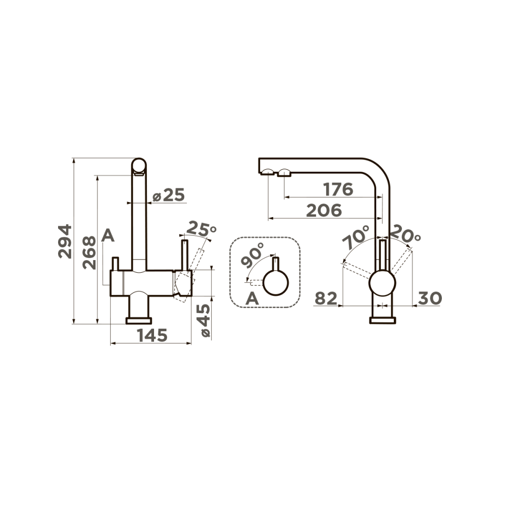 Смеситель Omoikiri Nagano-GB