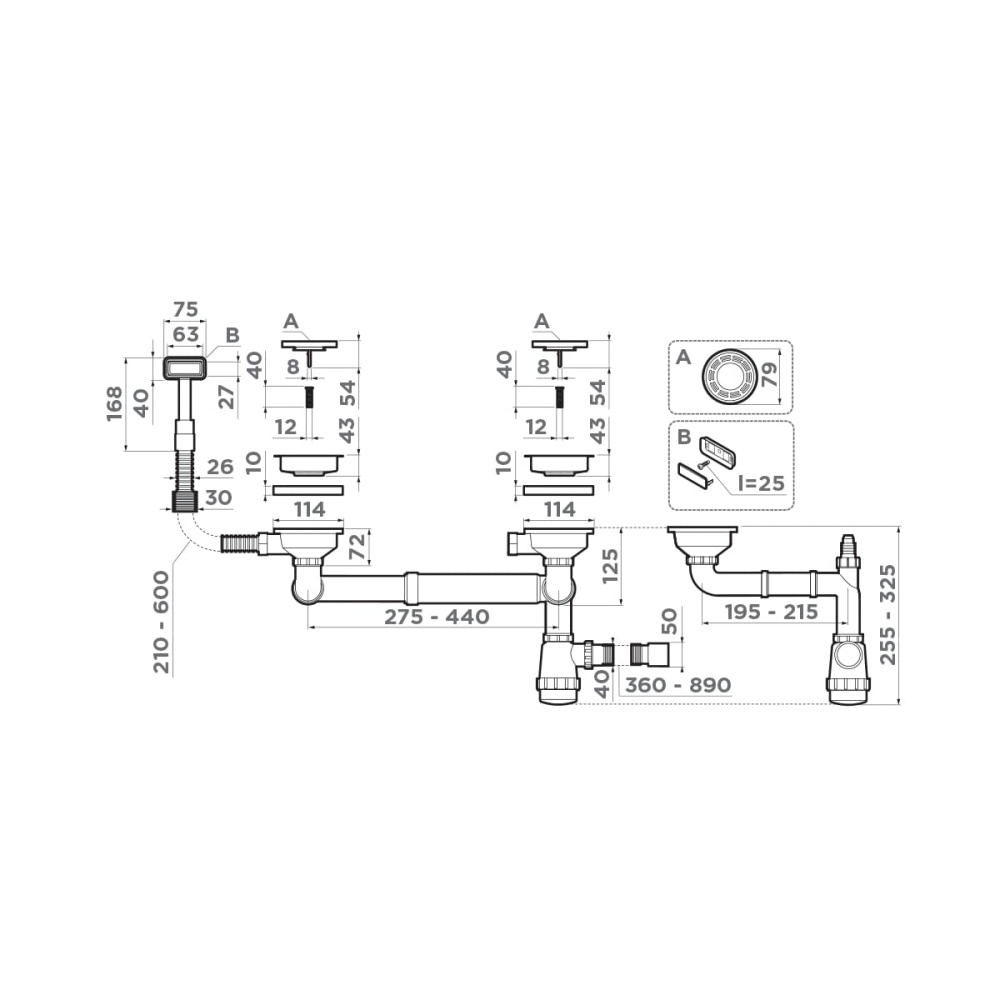 Арматура Omoikiri WK-1.5-IN
