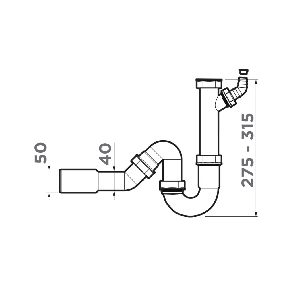 Отводная Арматура Omoikiri для измельчителя NA-01